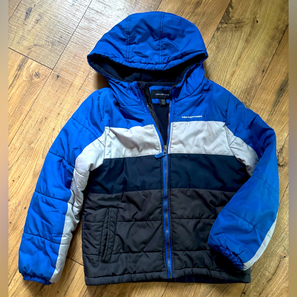 Boys Weathertamer Winter Coat Size L 10/12